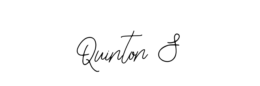 Make a beautiful signature design for name Quinton S. With this signature (Bearetta-2O07w) style, you can create a handwritten signature for free. Quinton S signature style 12 images and pictures png