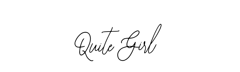 How to make Quite Girl name signature. Use Bearetta-2O07w style for creating short signs online. This is the latest handwritten sign. Quite Girl signature style 12 images and pictures png