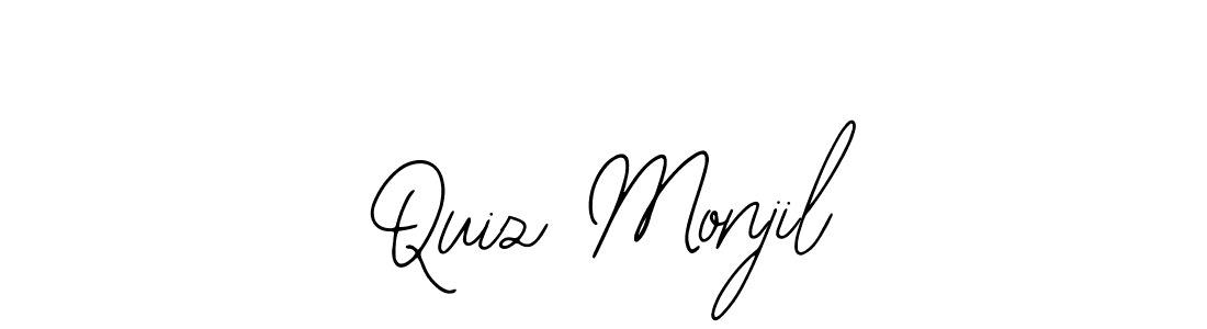 Similarly Bearetta-2O07w is the best handwritten signature design. Signature creator online .You can use it as an online autograph creator for name Quiz Monjil. Quiz Monjil signature style 12 images and pictures png