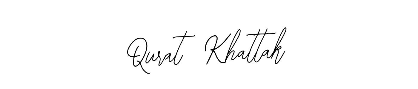 Design your own signature with our free online signature maker. With this signature software, you can create a handwritten (Bearetta-2O07w) signature for name Qurat  Khattak. Qurat  Khattak signature style 12 images and pictures png