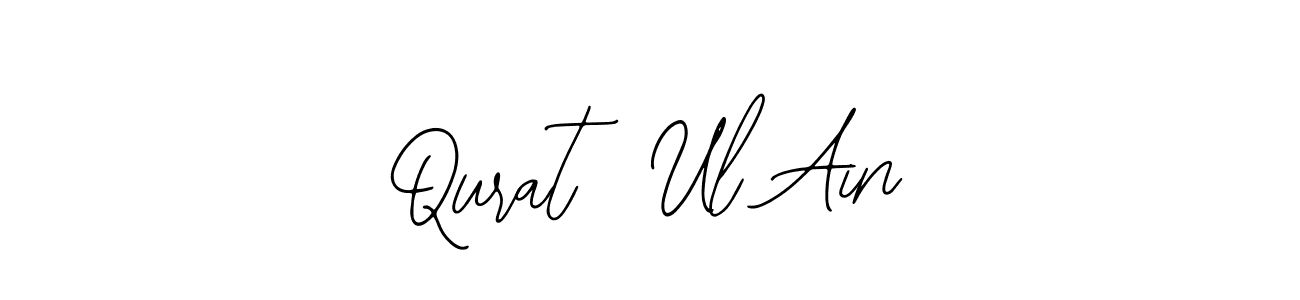 You should practise on your own different ways (Bearetta-2O07w) to write your name (Qurat  Ul Ain) in signature. don't let someone else do it for you. Qurat  Ul Ain signature style 12 images and pictures png
