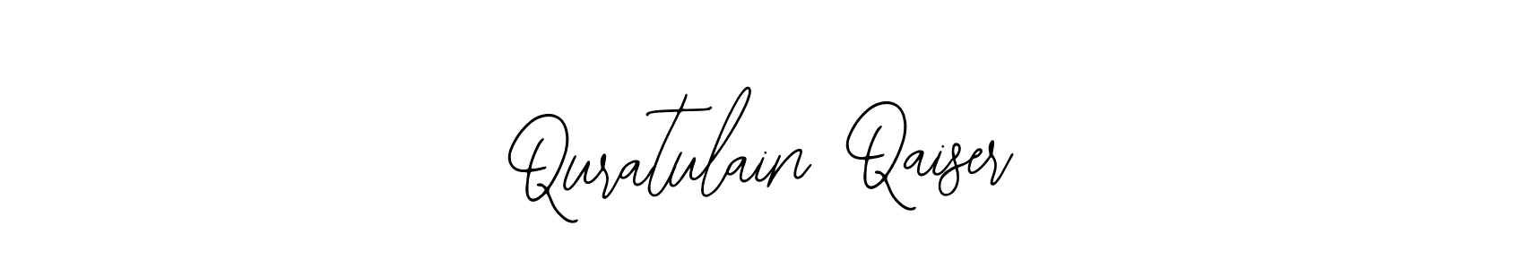 How to make Quratulain Qaiser name signature. Use Bearetta-2O07w style for creating short signs online. This is the latest handwritten sign. Quratulain Qaiser signature style 12 images and pictures png