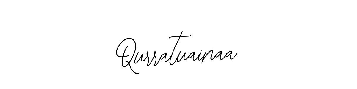 How to make Qurratuainaa name signature. Use Bearetta-2O07w style for creating short signs online. This is the latest handwritten sign. Qurratuainaa signature style 12 images and pictures png