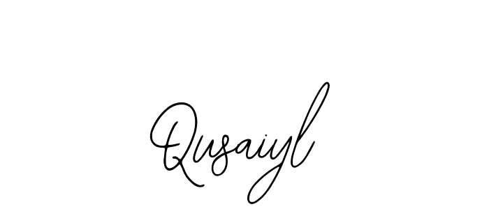 How to make Qusaiyl name signature. Use Bearetta-2O07w style for creating short signs online. This is the latest handwritten sign. Qusaiyl signature style 12 images and pictures png