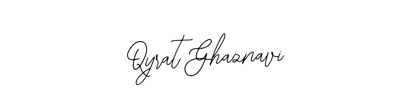 Qyrat Ghaznavi stylish signature style. Best Handwritten Sign (Bearetta-2O07w) for my name. Handwritten Signature Collection Ideas for my name Qyrat Ghaznavi. Qyrat Ghaznavi signature style 12 images and pictures png