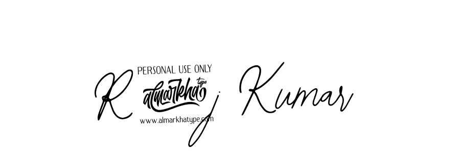 The best way (Bearetta-2O07w) to make a short signature is to pick only two or three words in your name. The name R@j Kumar include a total of six letters. For converting this name. R@j Kumar signature style 12 images and pictures png