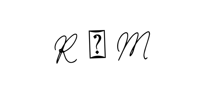 You should practise on your own different ways (Bearetta-2O07w) to write your name (R ♡ M) in signature. don't let someone else do it for you. R ♡ M signature style 12 images and pictures png