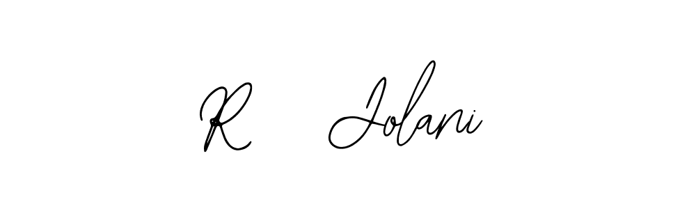 How to Draw R   Jolani signature style? Bearetta-2O07w is a latest design signature styles for name R   Jolani. R   Jolani signature style 12 images and pictures png