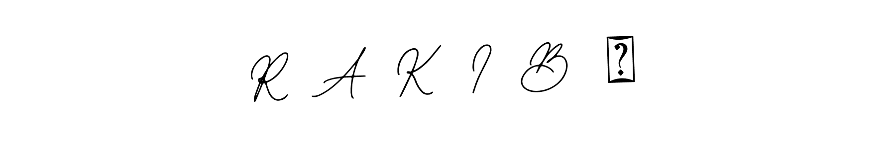 How to make R  A  K  I  B  シ name signature. Use Bearetta-2O07w style for creating short signs online. This is the latest handwritten sign. R  A  K  I  B  シ signature style 12 images and pictures png