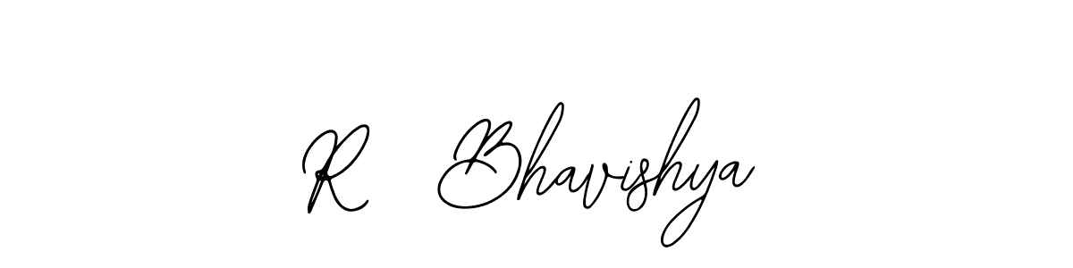 Use a signature maker to create a handwritten signature online. With this signature software, you can design (Bearetta-2O07w) your own signature for name R  Bhavishya. R  Bhavishya signature style 12 images and pictures png