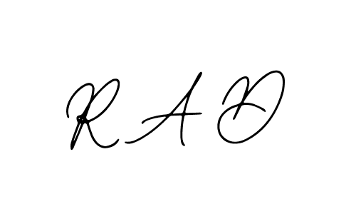 How to make R A D name signature. Use Bearetta-2O07w style for creating short signs online. This is the latest handwritten sign. R A D signature style 12 images and pictures png