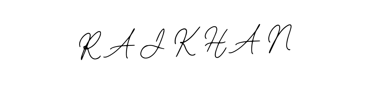 How to Draw R A J K H A N signature style? Bearetta-2O07w is a latest design signature styles for name R A J K H A N. R A J K H A N signature style 12 images and pictures png