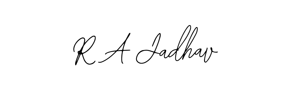 Similarly Bearetta-2O07w is the best handwritten signature design. Signature creator online .You can use it as an online autograph creator for name R A Jadhav. R A Jadhav signature style 12 images and pictures png