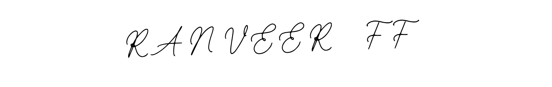 This is the best signature style for the R A N V E E R   F F name. Also you like these signature font (Bearetta-2O07w). Mix name signature. R A N V E E R   F F signature style 12 images and pictures png