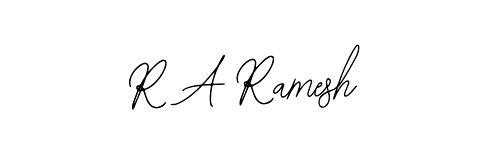 Also we have R A Ramesh name is the best signature style. Create professional handwritten signature collection using Bearetta-2O07w autograph style. R A Ramesh signature style 12 images and pictures png