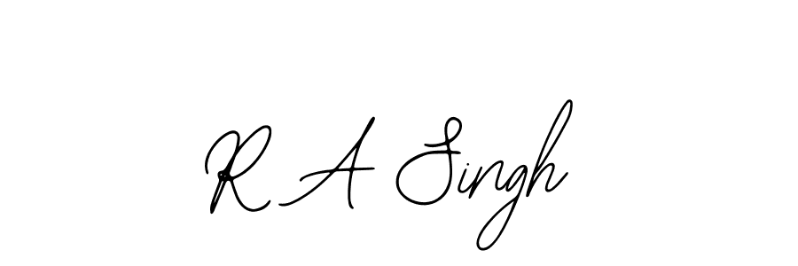 R A Singh stylish signature style. Best Handwritten Sign (Bearetta-2O07w) for my name. Handwritten Signature Collection Ideas for my name R A Singh. R A Singh signature style 12 images and pictures png