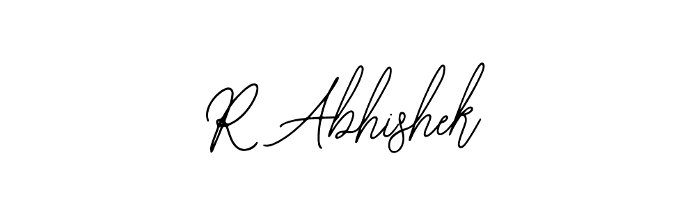 You should practise on your own different ways (Bearetta-2O07w) to write your name (R Abhishek) in signature. don't let someone else do it for you. R Abhishek signature style 12 images and pictures png
