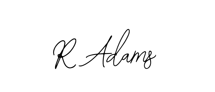 The best way (Bearetta-2O07w) to make a short signature is to pick only two or three words in your name. The name R Adams include a total of six letters. For converting this name. R Adams signature style 12 images and pictures png