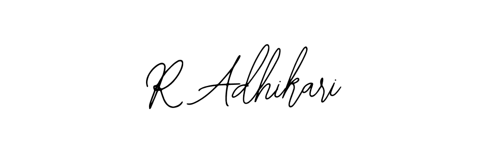 Create a beautiful signature design for name R Adhikari. With this signature (Bearetta-2O07w) fonts, you can make a handwritten signature for free. R Adhikari signature style 12 images and pictures png