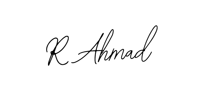 It looks lik you need a new signature style for name R Ahmad. Design unique handwritten (Bearetta-2O07w) signature with our free signature maker in just a few clicks. R Ahmad signature style 12 images and pictures png