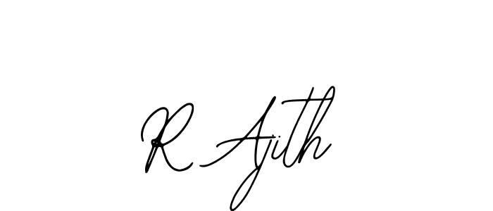 Use a signature maker to create a handwritten signature online. With this signature software, you can design (Bearetta-2O07w) your own signature for name R Ajith. R Ajith signature style 12 images and pictures png