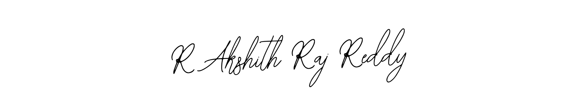 Create a beautiful signature design for name R Akshith Raj Reddy. With this signature (Bearetta-2O07w) fonts, you can make a handwritten signature for free. R Akshith Raj Reddy signature style 12 images and pictures png