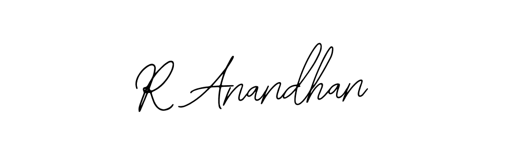 How to make R Anandhan name signature. Use Bearetta-2O07w style for creating short signs online. This is the latest handwritten sign. R Anandhan signature style 12 images and pictures png