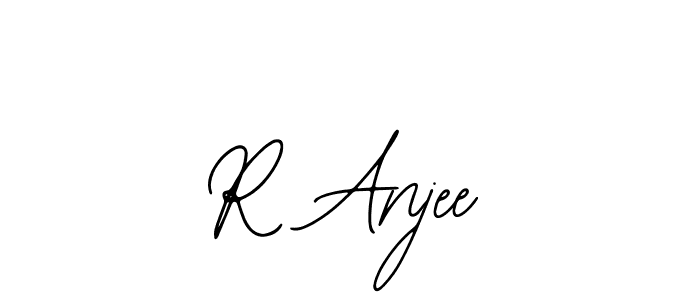 The best way (Bearetta-2O07w) to make a short signature is to pick only two or three words in your name. The name R Anjee include a total of six letters. For converting this name. R Anjee signature style 12 images and pictures png