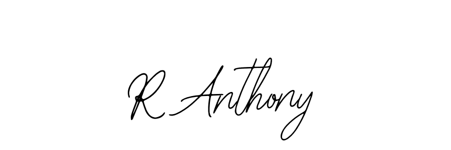 Also we have R Anthony name is the best signature style. Create professional handwritten signature collection using Bearetta-2O07w autograph style. R Anthony signature style 12 images and pictures png