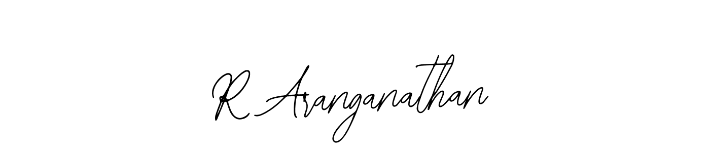 Design your own signature with our free online signature maker. With this signature software, you can create a handwritten (Bearetta-2O07w) signature for name R Aranganathan. R Aranganathan signature style 12 images and pictures png