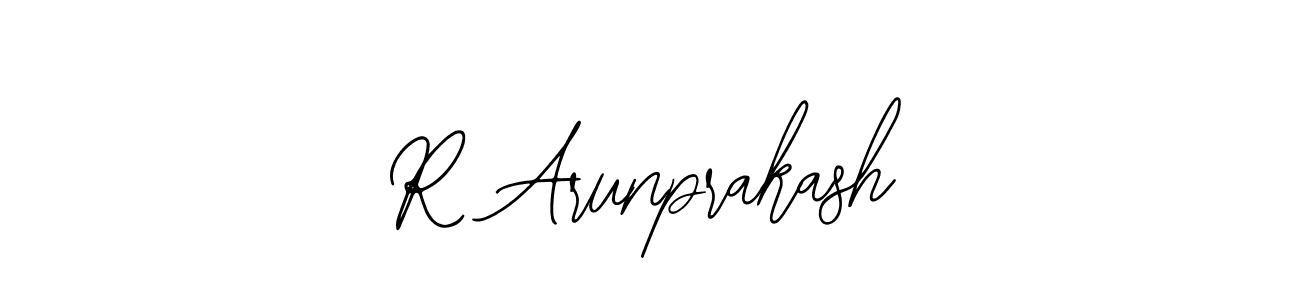 How to make R Arunprakash signature? Bearetta-2O07w is a professional autograph style. Create handwritten signature for R Arunprakash name. R Arunprakash signature style 12 images and pictures png