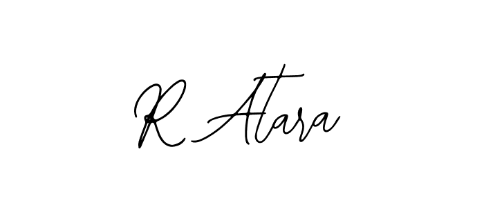 The best way (Bearetta-2O07w) to make a short signature is to pick only two or three words in your name. The name R Atara include a total of six letters. For converting this name. R Atara signature style 12 images and pictures png