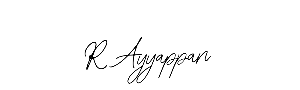 Similarly Bearetta-2O07w is the best handwritten signature design. Signature creator online .You can use it as an online autograph creator for name R Ayyappan. R Ayyappan signature style 12 images and pictures png