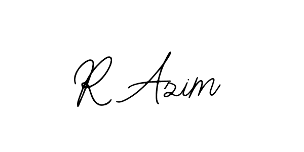 Design your own signature with our free online signature maker. With this signature software, you can create a handwritten (Bearetta-2O07w) signature for name R Azim. R Azim signature style 12 images and pictures png