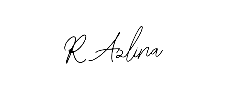 You should practise on your own different ways (Bearetta-2O07w) to write your name (R Azlina) in signature. don't let someone else do it for you. R Azlina signature style 12 images and pictures png