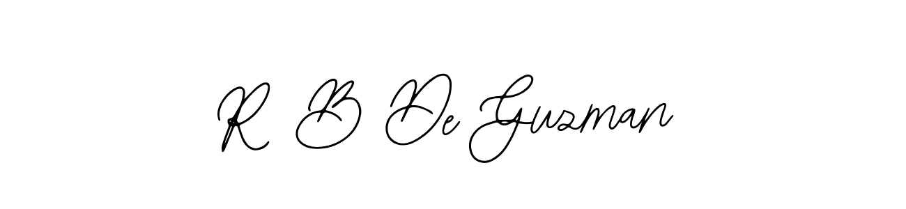 Also we have R B De Guzman name is the best signature style. Create professional handwritten signature collection using Bearetta-2O07w autograph style. R B De Guzman signature style 12 images and pictures png