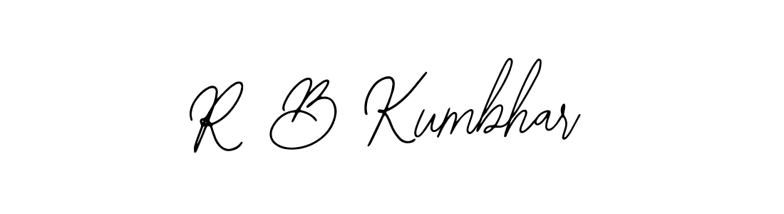 Create a beautiful signature design for name R B Kumbhar. With this signature (Bearetta-2O07w) fonts, you can make a handwritten signature for free. R B Kumbhar signature style 12 images and pictures png