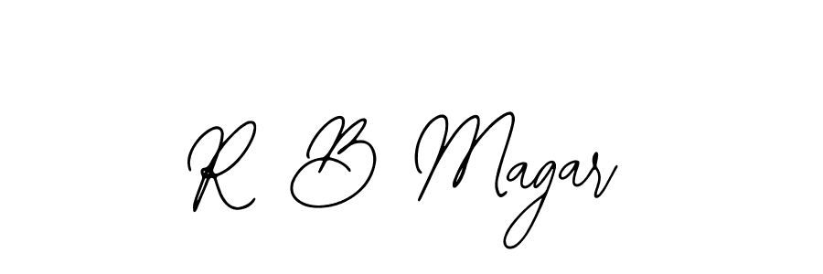 Create a beautiful signature design for name R B Magar. With this signature (Bearetta-2O07w) fonts, you can make a handwritten signature for free. R B Magar signature style 12 images and pictures png