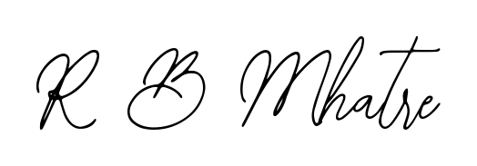 Looking for an artistic signature for R B Mhatre? The Bearetta-2O07w calligraphy style gives a sophisticated flow suitable for business cards and emails. R B Mhatre signature style 12 images and pictures png