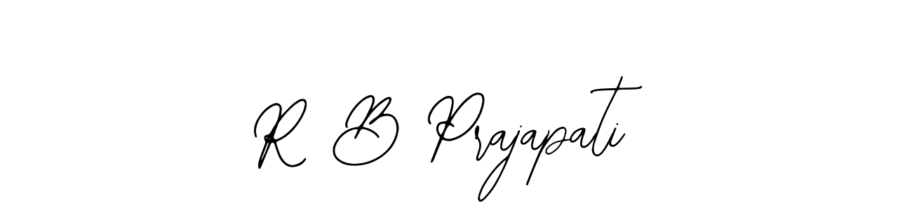 Similarly Bearetta-2O07w is the best handwritten signature design. Signature creator online .You can use it as an online autograph creator for name R B Prajapati. R B Prajapati signature style 12 images and pictures png