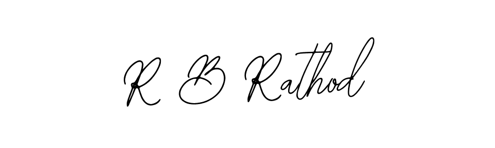 Design your own signature with our free online signature maker. With this signature software, you can create a handwritten (Bearetta-2O07w) signature for name R B Rathod. R B Rathod signature style 12 images and pictures png