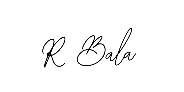 Design your own signature with our free online signature maker. With this signature software, you can create a handwritten (Bearetta-2O07w) signature for name R Bala. R Bala signature style 12 images and pictures png
