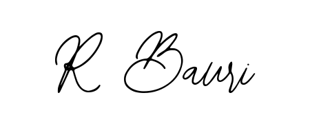 Give your name R Bauri an exquisite flair with the Bearetta-2O07w script font. Ideal for contracts, resumes, and formal letterheads. R Bauri signature style 12 images and pictures png