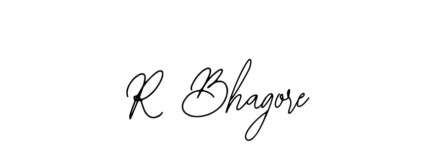 Create a beautiful signature design for name R Bhagore. With this signature (Bearetta-2O07w) fonts, you can make a handwritten signature for free. R Bhagore signature style 12 images and pictures png