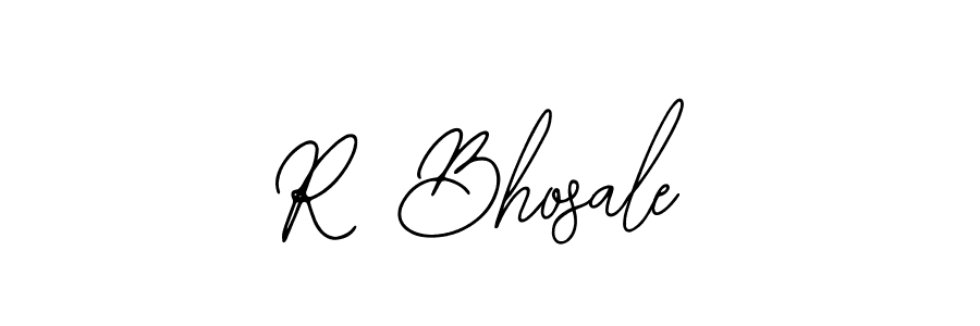 Use a signature maker to create a handwritten signature online. With this signature software, you can design (Bearetta-2O07w) your own signature for name R Bhosale. R Bhosale signature style 12 images and pictures png