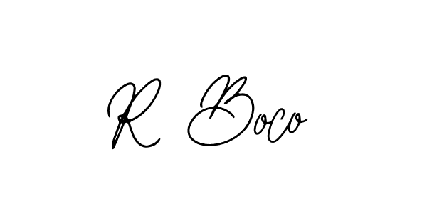 Create a beautiful signature design for name R Boco. With this signature (Bearetta-2O07w) fonts, you can make a handwritten signature for free. R Boco signature style 12 images and pictures png