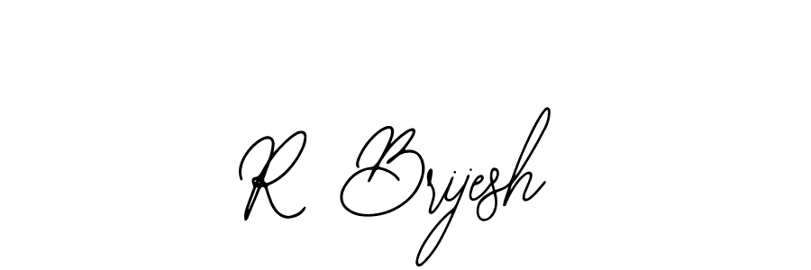 You should practise on your own different ways (Bearetta-2O07w) to write your name (R Brijesh) in signature. don't let someone else do it for you. R Brijesh signature style 12 images and pictures png