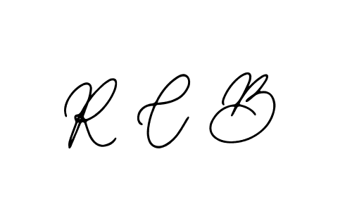 Design your own signature with our free online signature maker. With this signature software, you can create a handwritten (Bearetta-2O07w) signature for name R C B. R C B signature style 12 images and pictures png