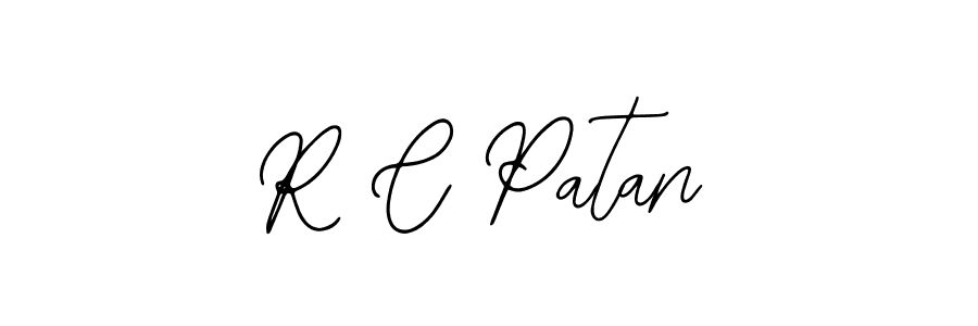 Design your own signature with our free online signature maker. With this signature software, you can create a handwritten (Bearetta-2O07w) signature for name R C Patan. R C Patan signature style 12 images and pictures png