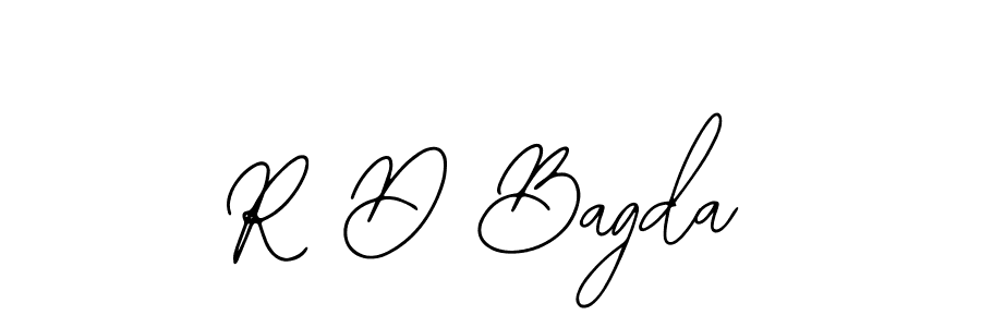 Use a signature maker to create a handwritten signature online. With this signature software, you can design (Bearetta-2O07w) your own signature for name R D Bagda. R D Bagda signature style 12 images and pictures png